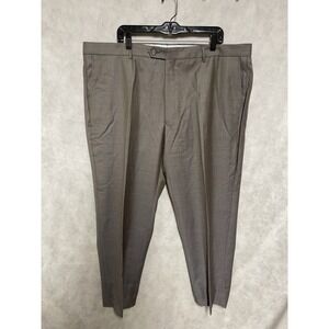 Zignone Pants Men‎ 44X31 Gray Beige Chameleon Super 120 Wool Dress Italy Luxury